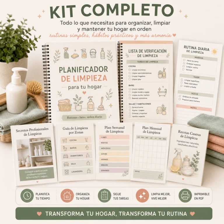Kit Completo de Limpieza y Organización del Hogar